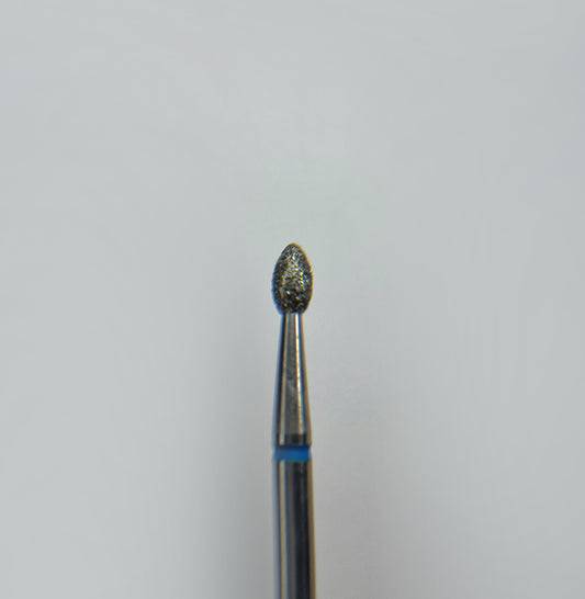 Punta Diamantata Gemma Appuntita, Blu - STALEKS, diametro 2.5mm - lunghezza punta 4.5mm