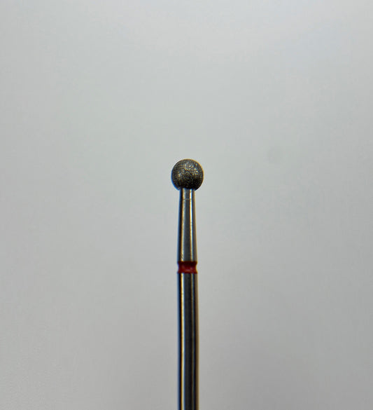 Punta Diamantata, Sfera, Rossa - STALEKS, 4 mm diametro punta