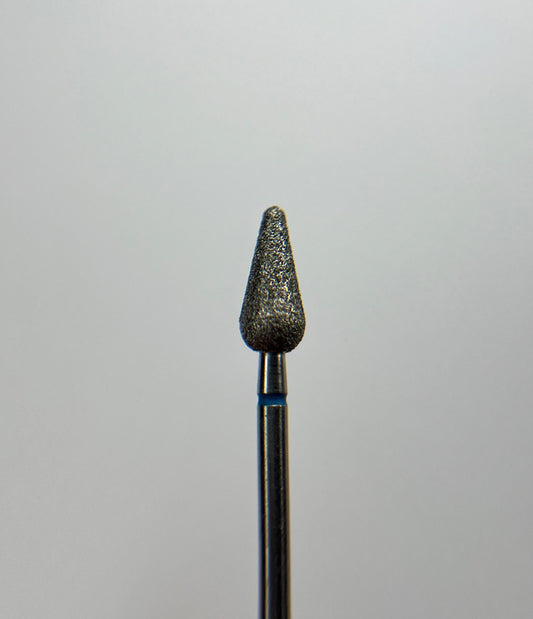 Punta Diamantata, Pera Arrotondata, Blu - STALEKS, 5 mm diametro - 10mm lunghezza punta