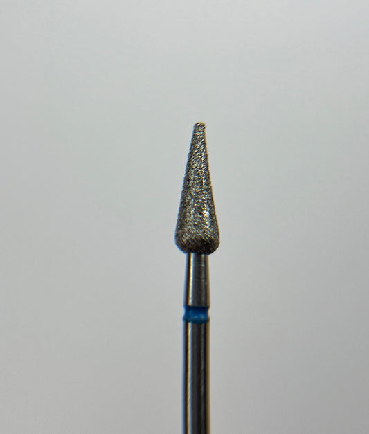 Punta Diamantata, Pera Appuntita, Blu - STALEKS, 4 mm diametro - 12mm lunghezza punta